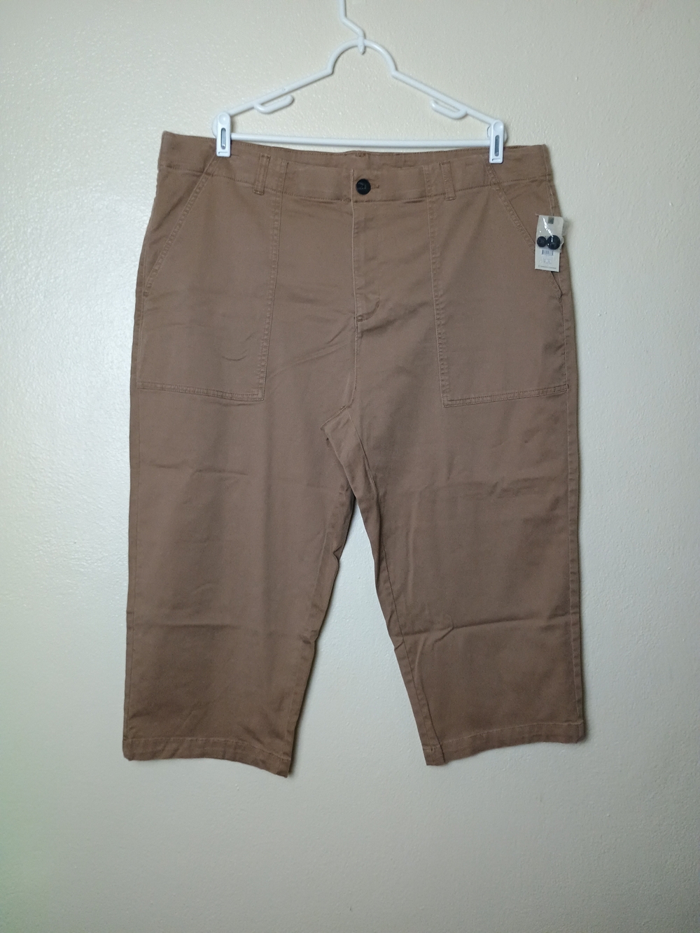 TS Related Fit Wide Leg Utility Pant Plus Size 20W Brown
